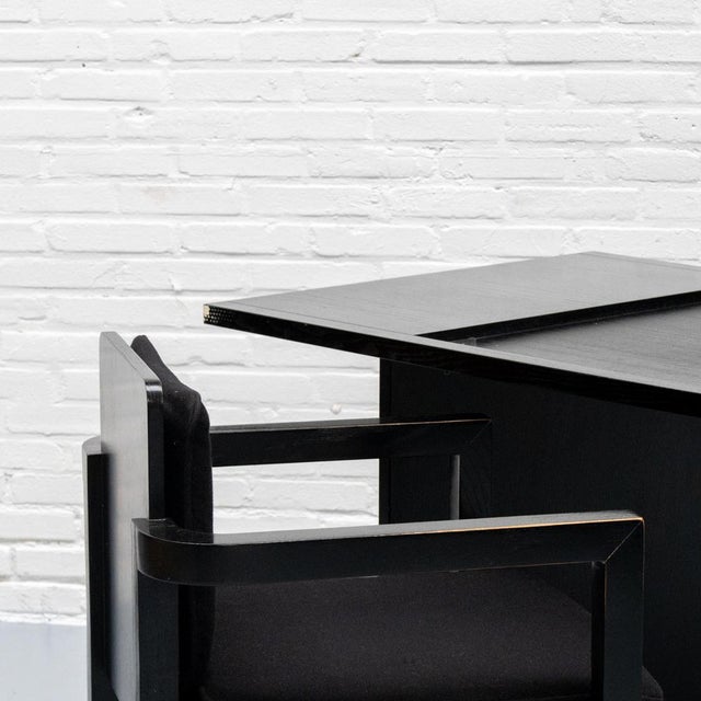 Wood Fagus Chair and Desk attributed to Walter Gropius 1970s, Set of 2 For Sale - Image 7 of 13