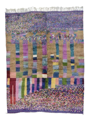 Berber Moroccan Rug Inspired by Gunta Stölzl - 09'02 X 11'05