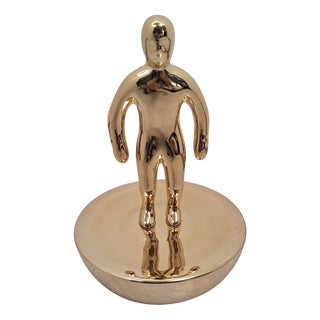 Subbuteo Ornament Sculpture in Double-Mold Ceramic from Artigianato Italiano For Sale