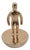 Subbuteo Ornament Sculpture in Double-Mold Ceramic from Artigianato Italiano For Sale