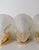 Golden Murano Glass Clam Wall Sconces, 1980s, Set of 3 For Sale - Image 9 of 11