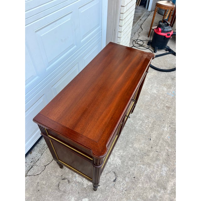 Wood French 19th Century Louis XVI Mahogany Two Door Buffet For Sale - Image 7 of 12