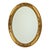 Baroque French Oval Bevelled Mirror with Rose Gold Finish For Sale - Image 3 of 14