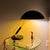 Marcel Breuer 1930s Karl Träbert Designed Black and Yellow Dome Metal Desk Lamp, Vintage Bauhaus For Sale - Image 4 of 12