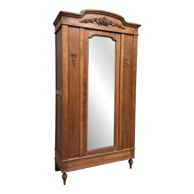 Large Antique Oak Bonnetière, 1920s For Sale