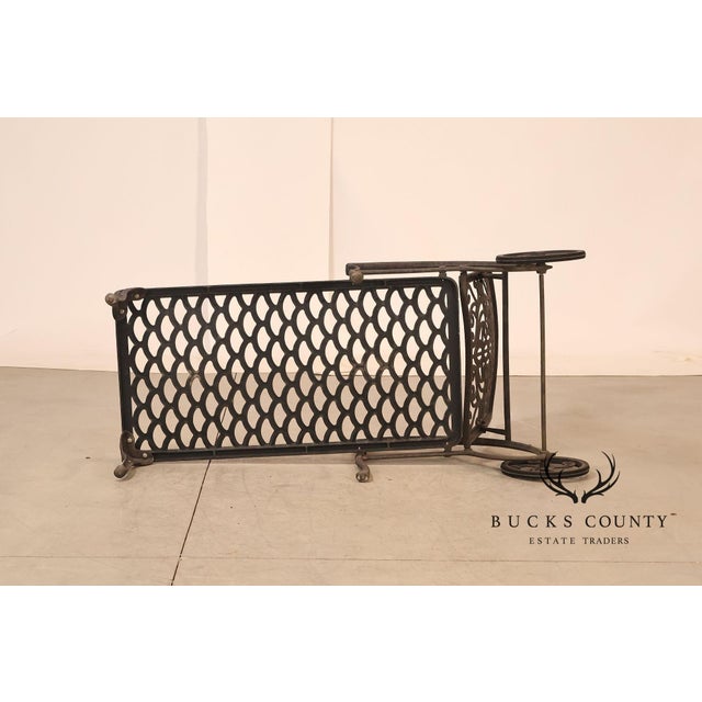 Hanamint Tuscany Pair Of Cast Aluminum Outdoor Chaise Lounge Chairs For Sale - Image 12 of 18