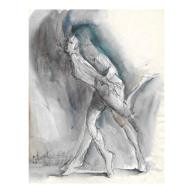 1970s George Chavatel Female Nude Painting For Sale