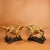 Late 19th Century Pair of Gilt Bronze Winged Qilin Statues, Mythical Beast Figures, 3.75kg For Sale - Image 4 of 9