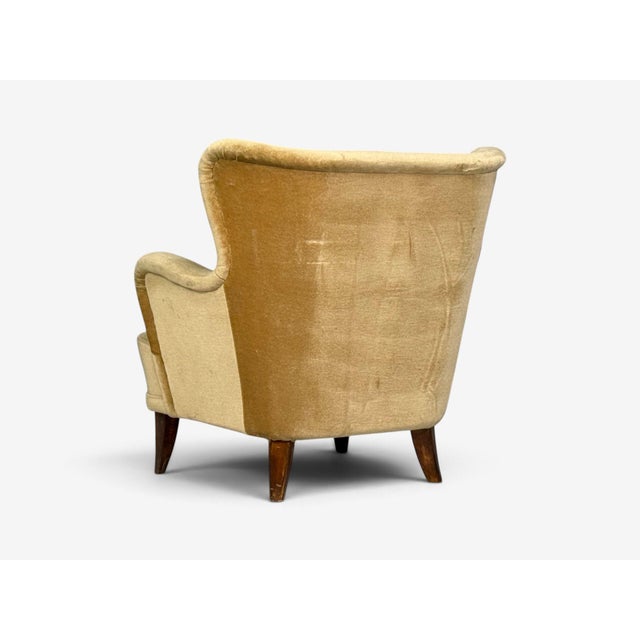 Ilmari Lappalainen, Lounge Chairs, Beech, Velvet, Finland, 1950s For Sale - Image 12 of 12