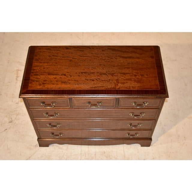 1950s Plum Pudding Mahogany Chest, C. 1950 For Sale - Image 5 of 9
