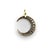 Mid 19th Century Mid 19th Century Early Victorian Silver Front 14k Gold Back Old Mine Cut Diamond Crescent Moon Pendant For Sale - Image 5 of 11