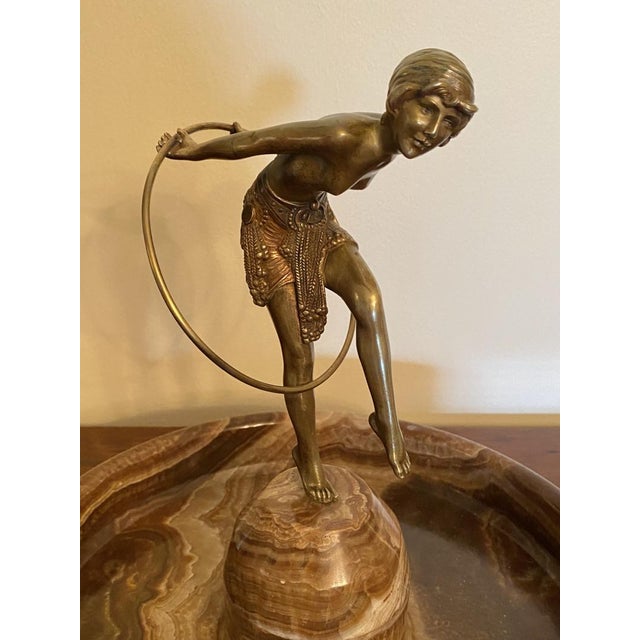 French Demetre Chiparus 1920 Hoop Dancer For Sale - Image 3 of 6
