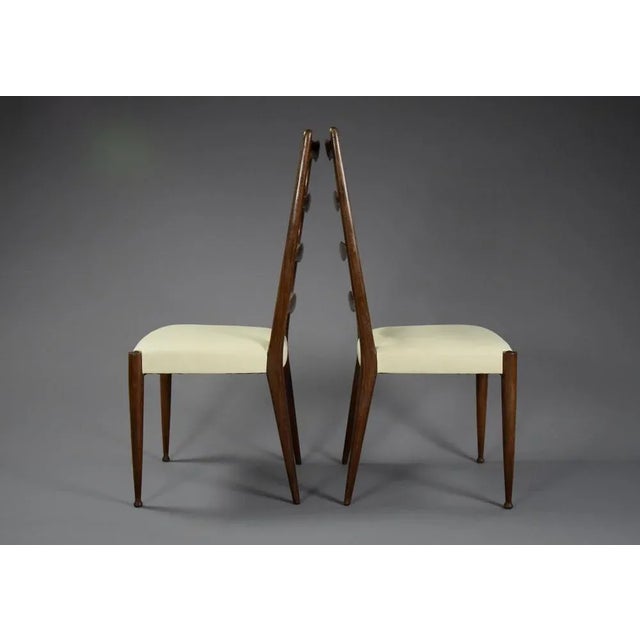 Mid-Century Wooden Dining Chairs by Paolo Buffa, Set of 5 For Sale - Image 11 of 15