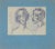 Portraits is an original drawing in pen realized by an anonymous artist in the Early 20th Century. Good conditions. The...
