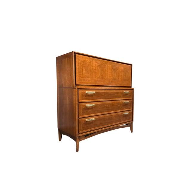 Red Lion Furniture Co. Vintage Mid Century Modern Highboy Dresser C
