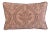 Custom-tailored pillow in Italian Mariano Fortuny cotton fabric called "Spagnolo" with a rich floral design in a peach &...