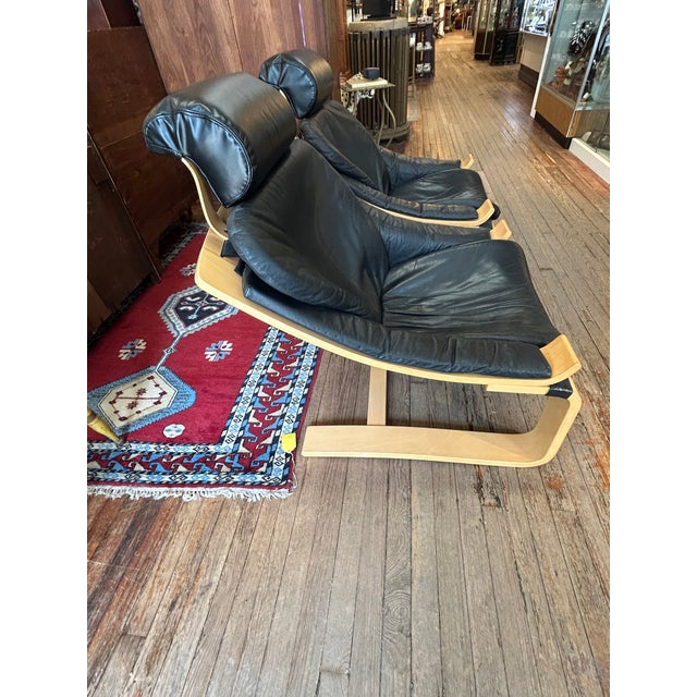 1970s Swedish Designer Midcentury Modern Lounge Chairs by Fribytter - A Pair For Sale - Image 5 of 13