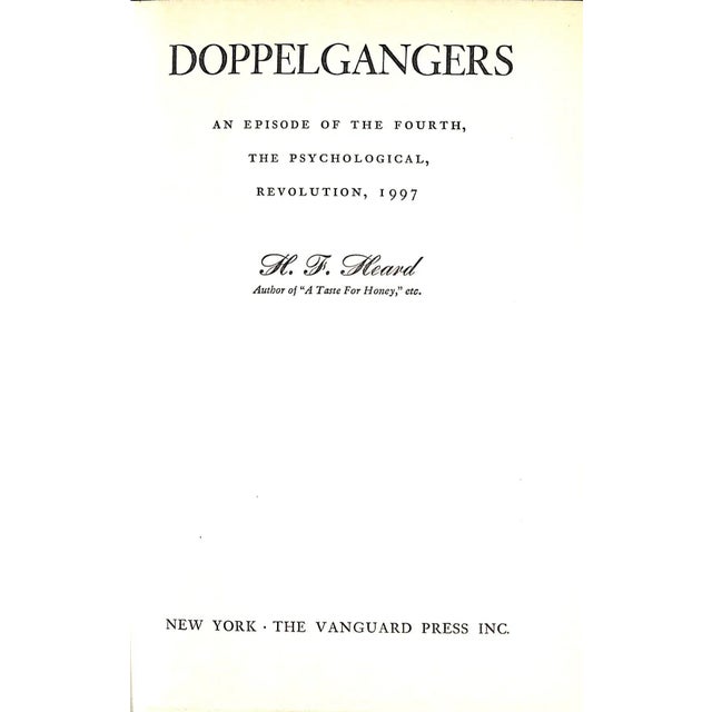 Traditional "Doppelgangers: An Episode of the Fourth, Psychological, Revolution" 1947 Heard, h.f. For Sale - Image 3 of 3