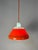 Model 854 Pendant Lamp in Orange Plastic from Lyskær Belysning For Sale - Image 6 of 11