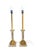 Contemporary Vintage Fluted Glass Corinthian Column Lamps With Lucite Bases - a Pair For Sale - Image 3 of 18