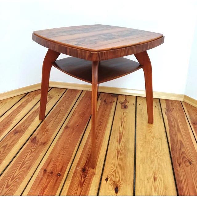 Brown Czechoslovakian Coffee Table by J. Halabala for Up Races, 1950s For Sale - Image 8 of 14