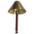 Mid-Century Modern Ralph Lauren Brass and Leather Candlestick Table Lamps, Pair For Sale - Image 3 of 7