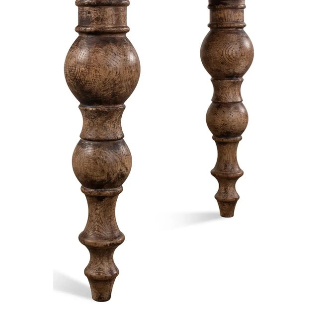 Brown Country Oak Dining Table For Sale - Image 8 of 10