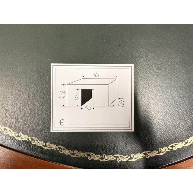 English Kidney-Shaped Chesterfield Desk For Sale - Image 14 of 15