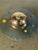 Atomic Era MCM Vacumet Inc. Gold "Solar System" Coin Bank For Sale - Image 9 of 11