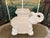 Mid century ceramic elephant stand that can be used as a small side table, garden stool or plant stand. The glaze is a...