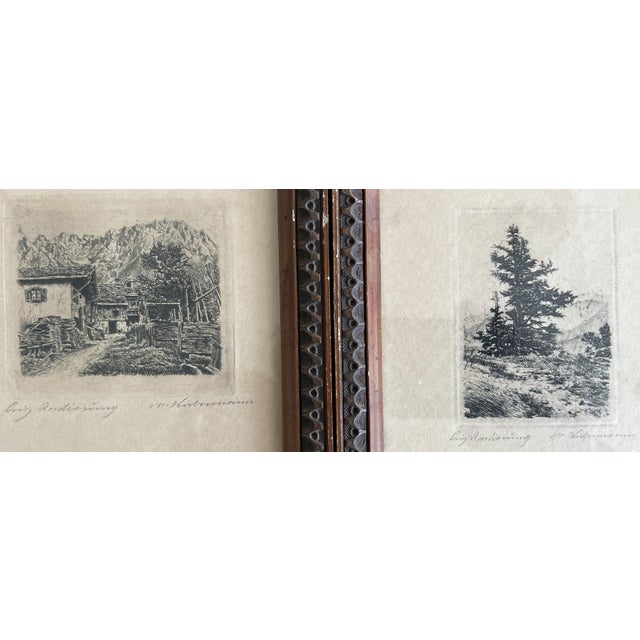 M.Wielmann, German Landscape, 1930, Etching & Paper For Sale - Image 3 of 12