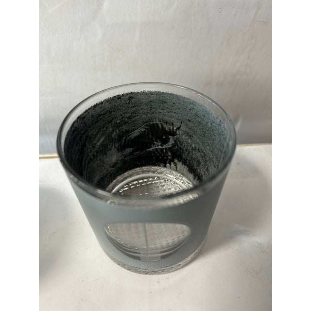 Black 1980s Big Game Animal Print Glasses- Set of 7 For Sale - Image 8 of 8