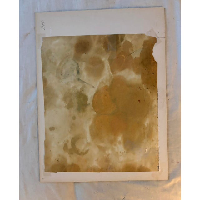 1990s Abstract Painting in the Manner of Kandinsky, Unframed For Sale - Image 4 of 6