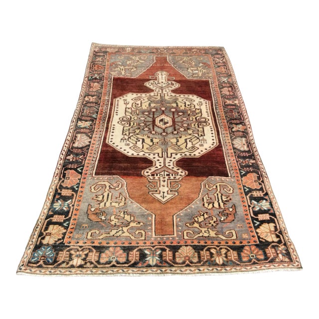1960's Turkish Area Rug - 53" X 94" For Sale