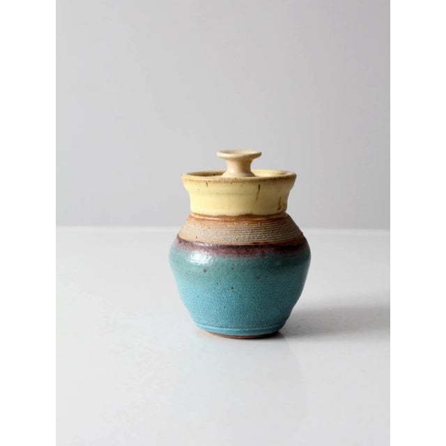 Vintage Studio Pottery Jar For Sale - Image 4 of 13