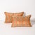 Pair of Silk & Down Stuffed Pillows in Orange & Emerald Green Eastern Patterning For Sale - Image 4 of 10