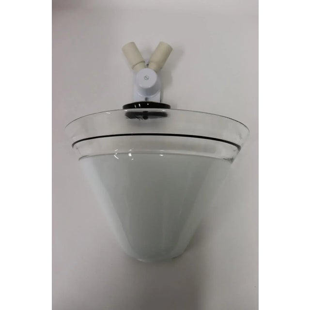 Glass Mid-Century Modern Murano Glass Wall Lamp For Sale - Image 7 of 13
