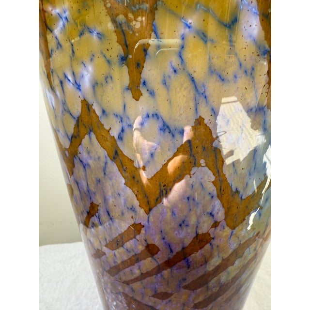 1980s Italian Art Glass Vase For Sale - Image 4 of 5