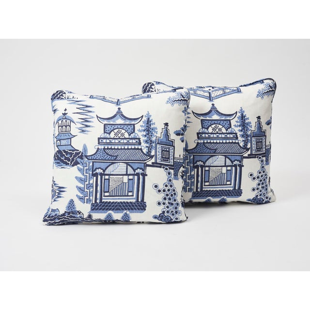 Not Yet Made - Made To Order Schumacher Double-Sided Pillow in Nanjing Print For Sale - Image 5 of 8
