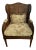 Antique French Louis XVI Wing Chair With Double Caning For Sale