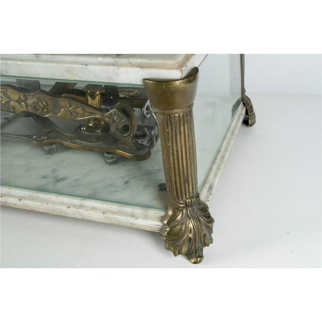 French 19th Century Marble and Brass French Balance Scales For Sale - Image 3 of 13