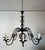 Large 8-light Wrought Iron Chandelier. French Work. Circa 1950 For Sale - Image 6 of 12
