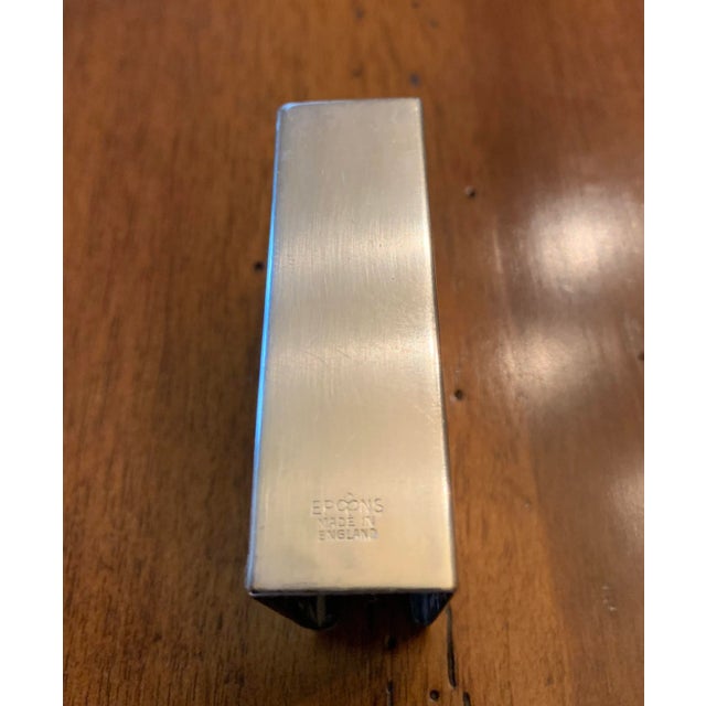 Vintage Silver Matchbook Covers - A Pair For Sale - Image 4 of 7