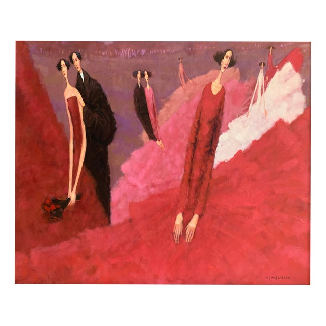 Waldemar J. Marszalek, Ball, Oil on Canvas For Sale