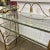 Metal Gilt Rope Metal Heart Back Vanity With 2 Glass Tier Shelves For Sale - Image 7 of 8