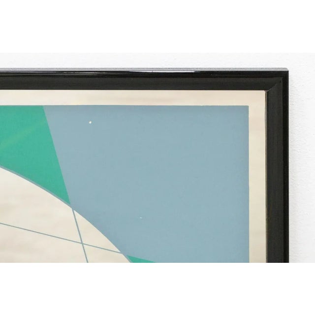 Wall mirror designed in the 80s by Eugenio Carmi for Acerbis International Geometric and colorful decorations, recent...