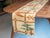Japanese Asa Linen Table Runner with Kasuri Ikat Grid by Renaras For Sale - Image 4 of 6