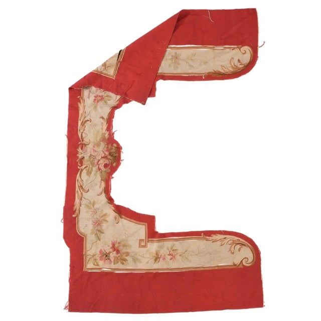 Antique Aubusson Door Hanging 4'4'' x 6'10'' For Sale - Image 4 of 4