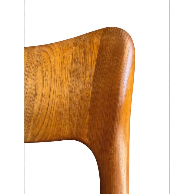 Danish Modern Dining Chairs in Teak by Niels Koefoed for Koefoeds Hornslet Møbelfabrik A/S, Denmark, 1970s, Set of 3 For Sale - Image 13 of 16