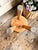 Early 20th Century Primitive Pine Wood Milking Stool-Rustic Farmhouse-Plant Stand-Country-Cottage For Sale - Image 9 of 10